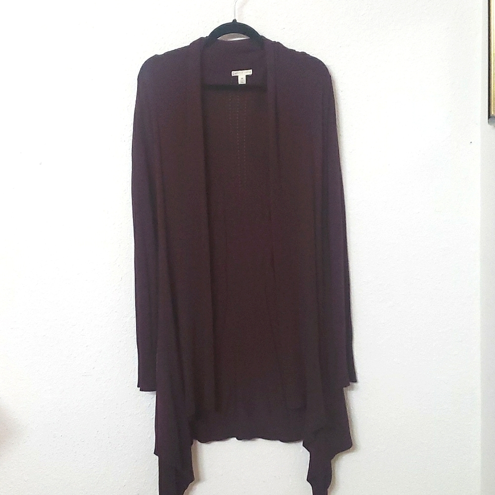 Deep burgundy duster